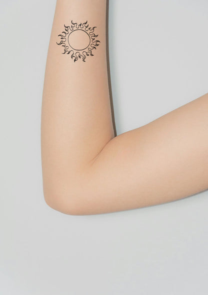 Celestial Moon & Sun Henna Tattoo Set