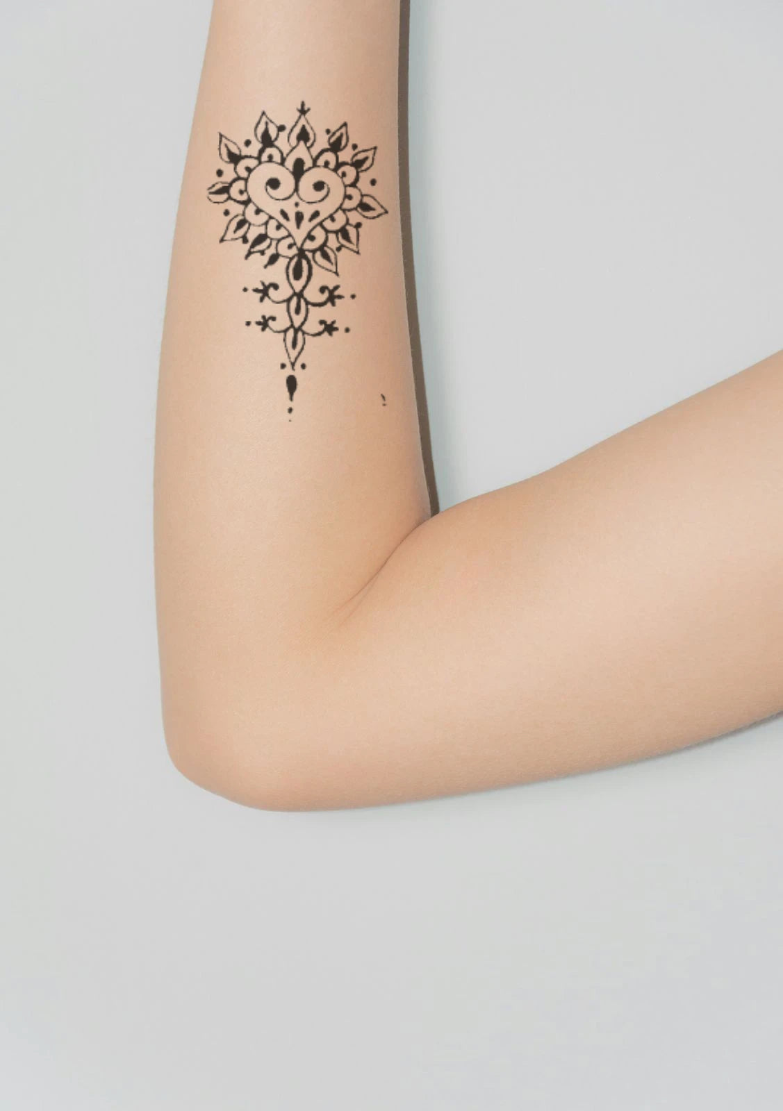 Unique Geometric Floral Henna Tattoo Set