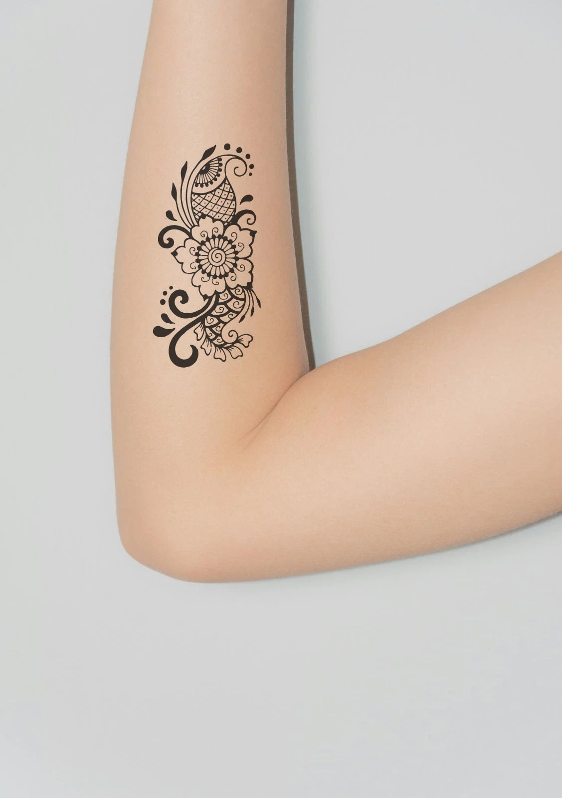 Floral Bouquet Design C - Henna Tattoo Set