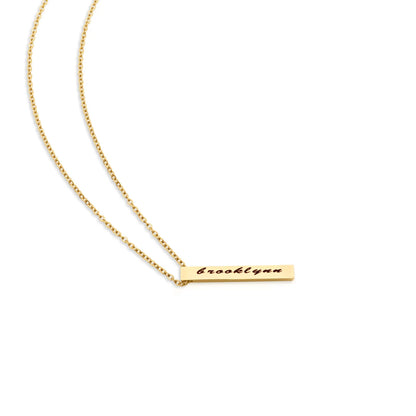 Personalized Quad-Bar Necklace