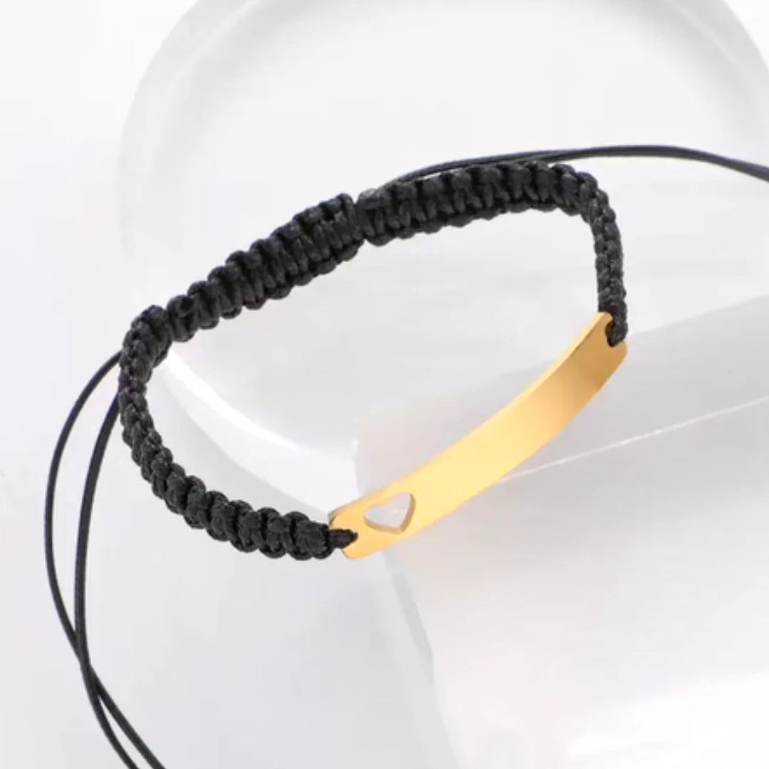 Heart Bar Knot Bracelet