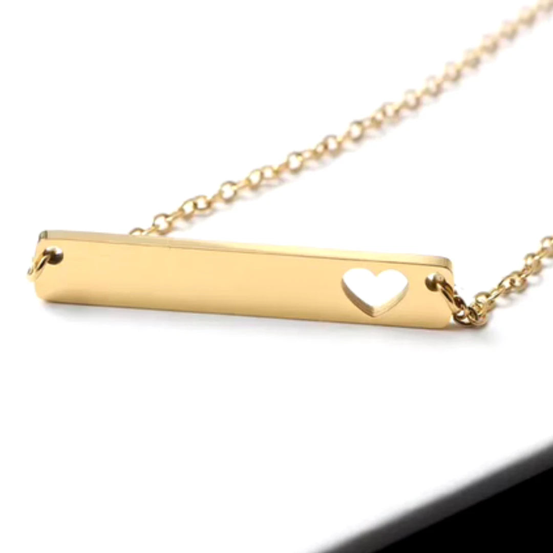 Heart Bar Necklace