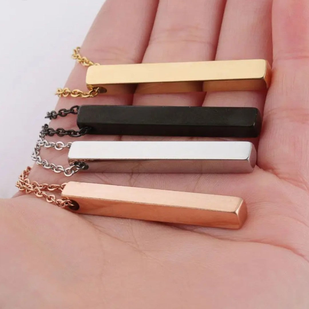 Personalized Quad-Bar Necklace