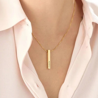 Personalized Quad-Bar Necklace